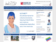 Tablet Screenshot of lionhaircare.co.uk